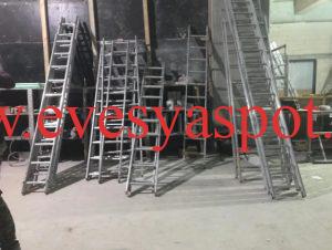 alüminyum merdiven değişik ölçülerde uzatmalı merdivenler