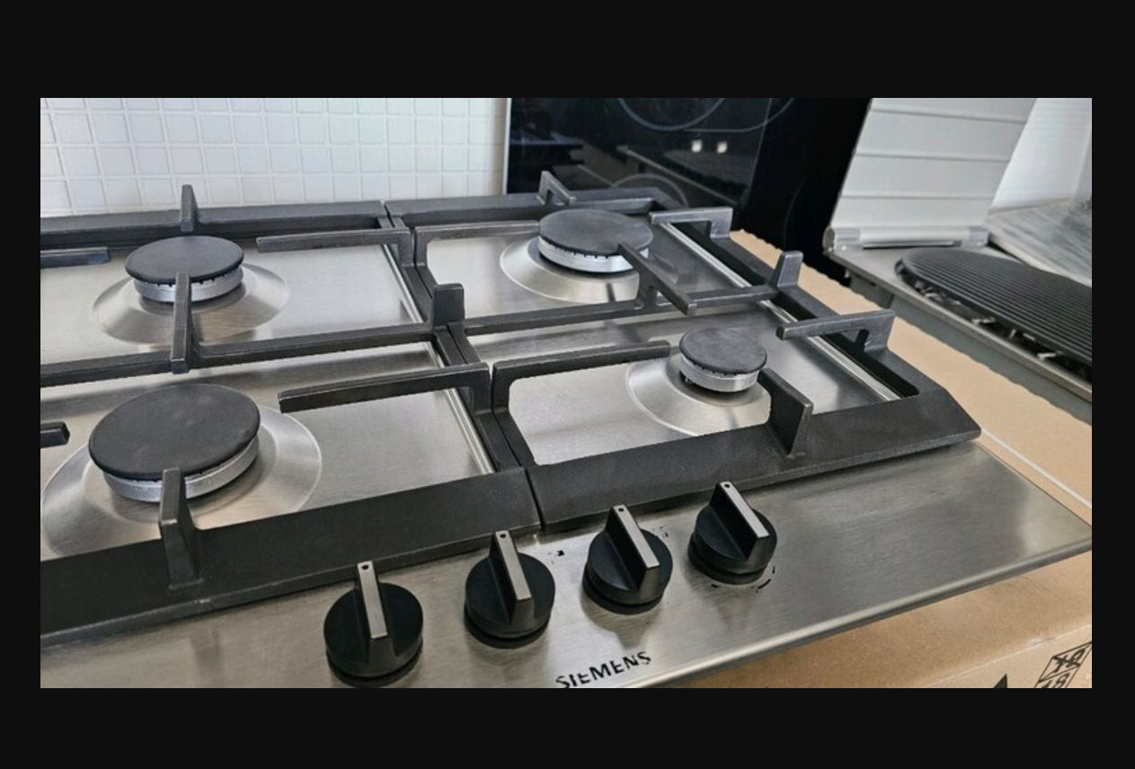 IKINCI EL SIEMENS ANKASTRE OCAK INOX DOKUM IZGARALI 2